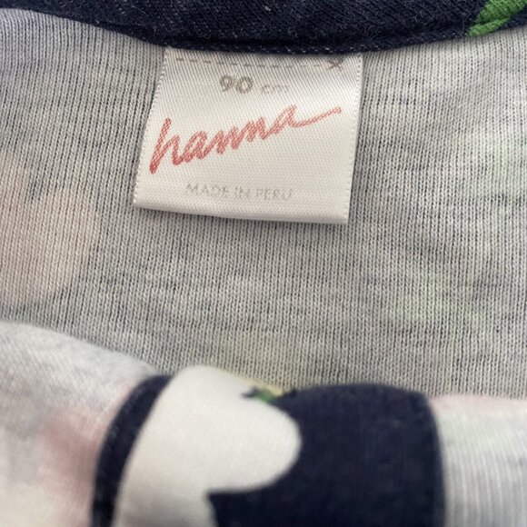 Hanna Andersson Floral Button Front Dress Size 90 - Picture 3 of 4